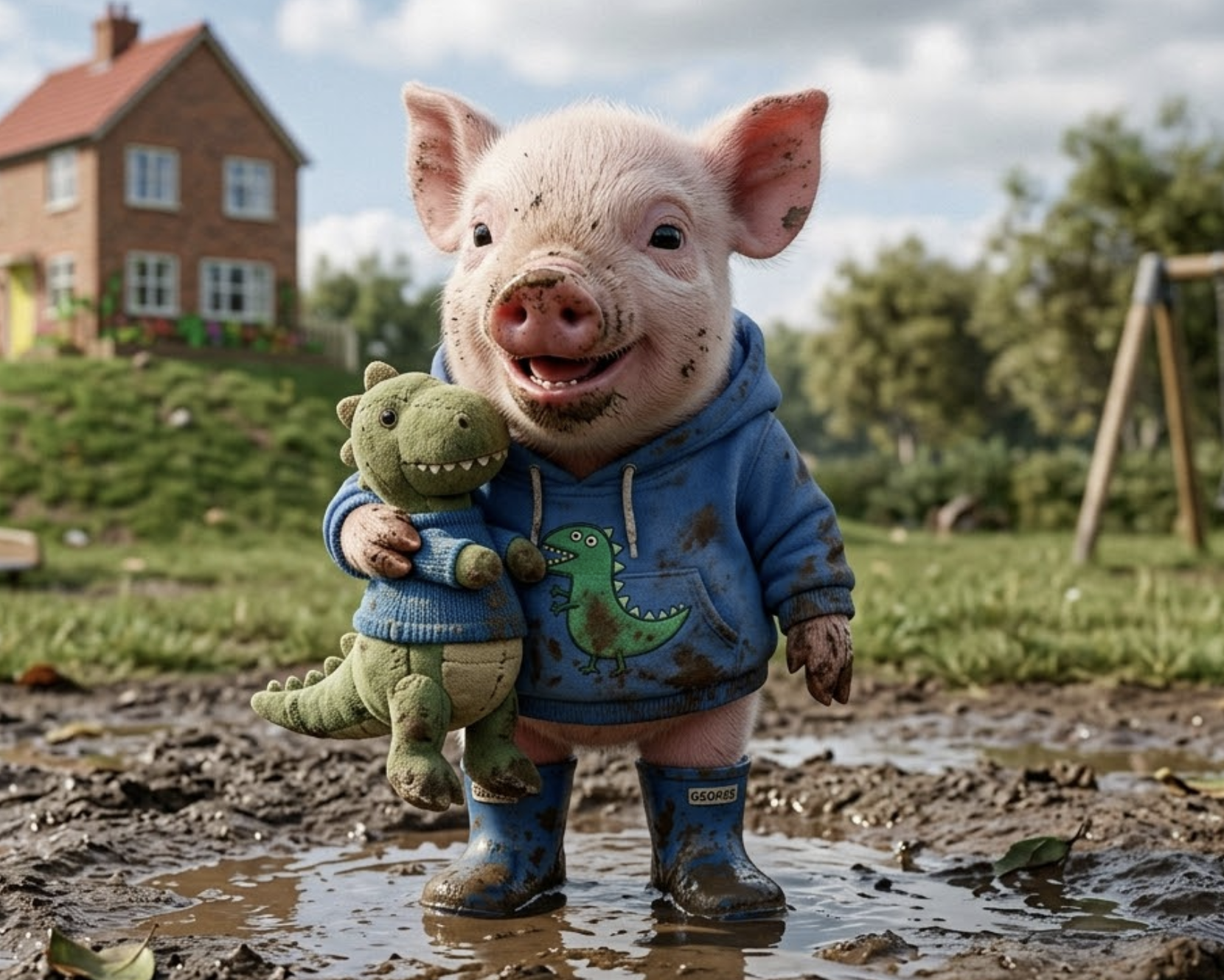 George of the Peppa Family Hyper-Realistic Reconfiguration